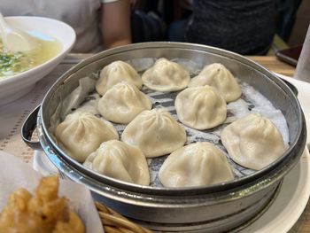 Close-up of food on table