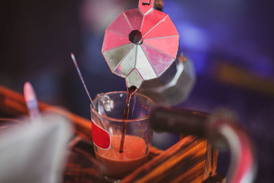 Close-up of glass toy