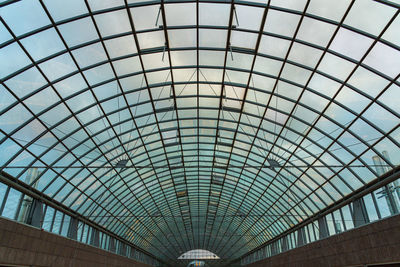 Low angle view of modern ceiling