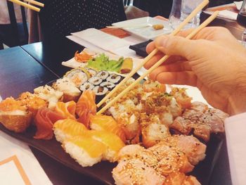 Close-up of served food in bowl