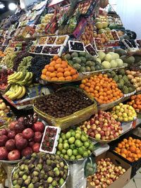 Fruits for sale at market stall
