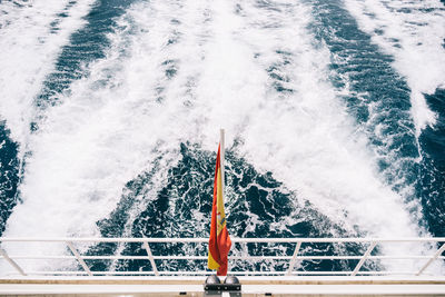 Water splashing in sea