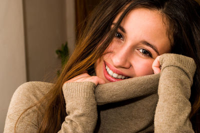 Portrait of young woman