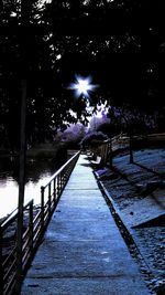 Footbridge over river