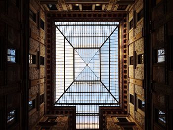 Directly below shot of skylight