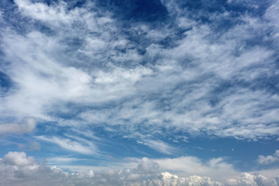 Low angle view of clouds in sky