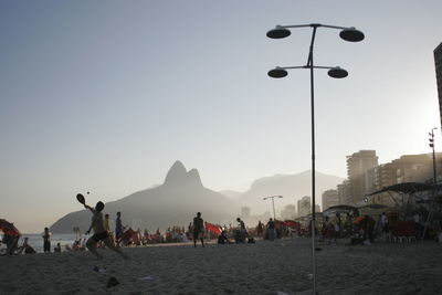 Group of people on beach