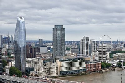 Modern buildings in city of london against sky