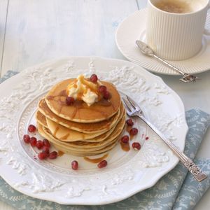 Close-up of dessert in plate on table