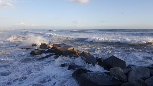 Scenic view of sea against sky