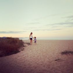 Children playing on beach