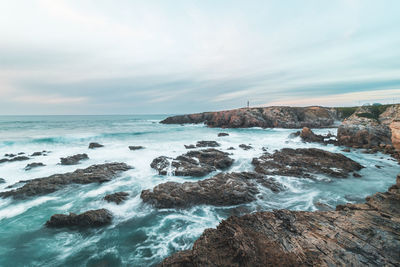 Scenic view of sea against sky