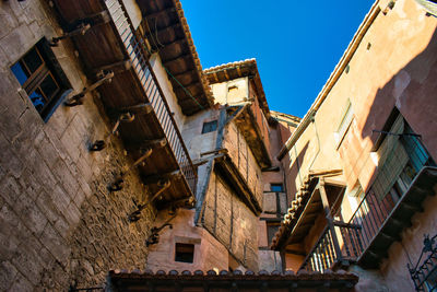 Traditional medieval architecture in the corner of the albarracin fan, teruel