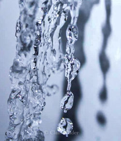 Close-up of ice crystals