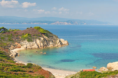 Scenic view of sea against sky