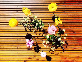Close-up of wooden flower