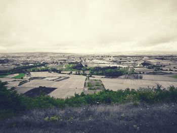 Cloudy sky over landscape