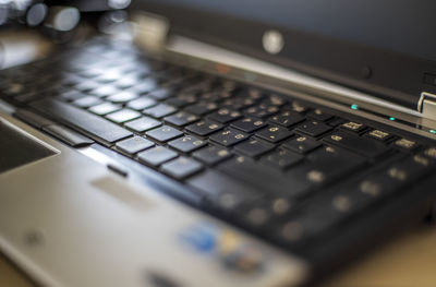 Close-up of computer keyboard