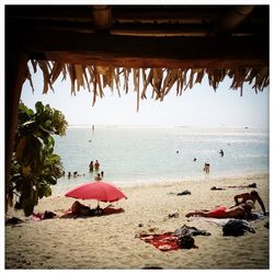 People on beach