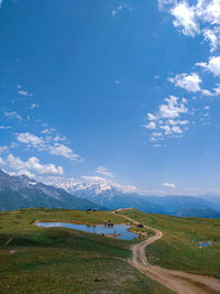 Scenic view of landscape against sky