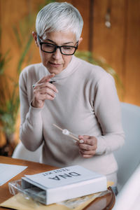 Genetic test, tube and swab for dna collection from mouth