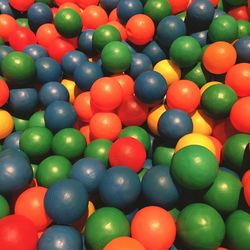 Full frame shot of colorful balls