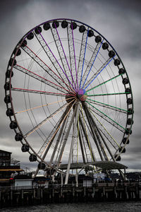 Low angle view of ferris wheel