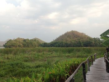 Scenic view of landscape against sky