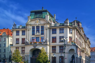 Building of prague new city hall, czech republic