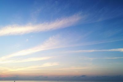 Low angle view of sky during sunset