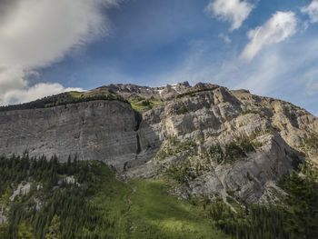 Scenic view of rocky mountains against sky