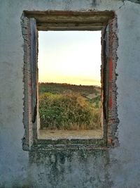 View of abandoned building