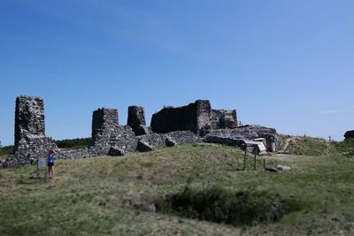 Old ruins against clear sky