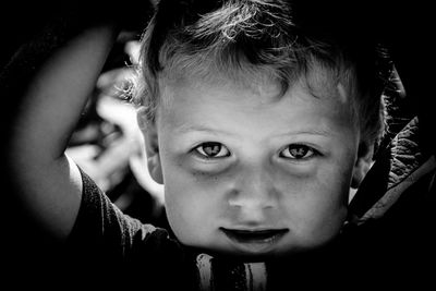 Close-up portrait of boy