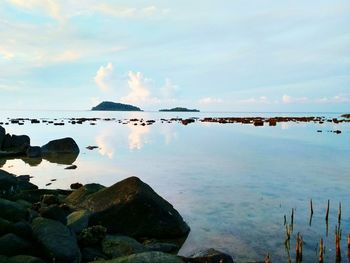 Scenic view of sea against sky