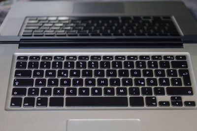 Close-up of computer keyboard