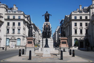 Statue in city