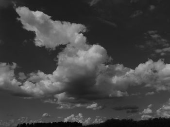 Low angle view of cloudy sky