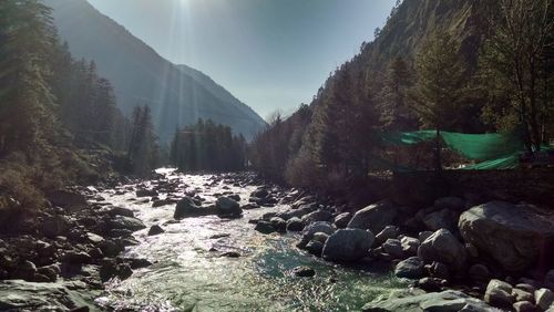 Scenic view of mountain against sky