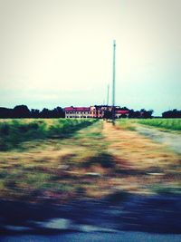 View of field against sky