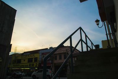 Low angle view of building against clear sky
