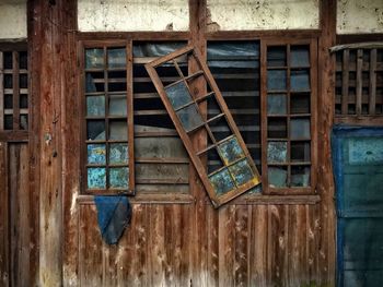 Window of building