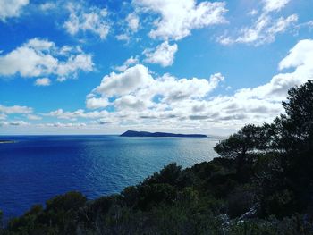 Scenic view of sea against sky