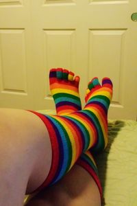 Colorful balloons on table