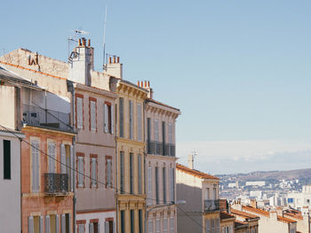 Residential building against sky