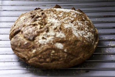 Close-up of bread on table