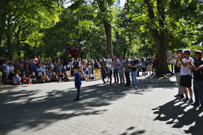 People enjoying in park