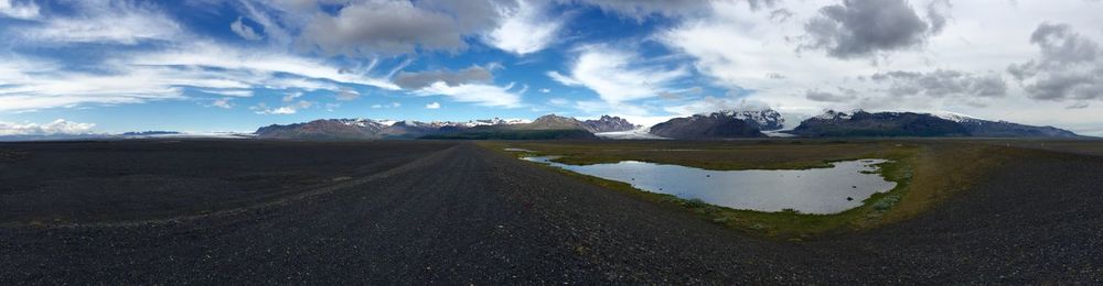 Panoramic view of landscape against sky