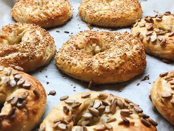 Home made bagels are done