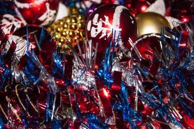 Full frame shot of christmas lights